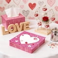 thumbnail image 4 of Valentine's Day Party Supplies - 20-Piece Glitter Heart Disposable Tableware Set with Pink Tissues for Romantic Dinners, 4 of 6