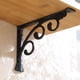 thumbnail image 4 of Soportes de estante de 4 piezas, soporte de estante decorativo en Soportes de ángulo con accesorios de tornillo para estante f Zulema Soporte de metal para estante de pared, 4 of 8