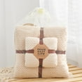 thumbnail image 1 of Fiudx Juego de Toallas de Terciopelo Coral, Suaves Toallas de Microfibra para Baño y Rostro, Usables y Muy Absorbentes, Cómodas para Usar En Casa o de Viaje, Set de Regalo para Madre E Hijo, Juego de, 1 of 3