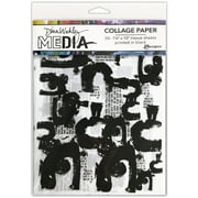 Dina Wakley Media Collage Tissue Paper 7.5"X10" 20/Pkg-Painted Marks