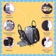 thumbnail image 3 of iniuniu Mochila para pañales, kit 4 en 1, grande, unisex, mochila de viaje impermeable para bebés, niños y niñas, con bolsa para pañales, cambiador lavable, estuche para chupete y correas para cocheci, 3 of 5