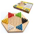 thumbnail image 2 of Toys Of Wood Oxford Chinese Checkers Wood And Gobang (5 por fila) - Juego de mesa familiar 2 en 1 - Juego de estrategia lógica - Juegos de mesa de madera para adultos y para niños, 2 of 5