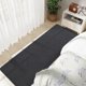 thumbnail image 5 of Alfombra Runner B BENRON Soft para dormitorio, 60 x 180 cm, color gris oscuro, 5 of 8