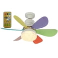 thumbnail image 1 of Lámpara Ventilador Techo LED 30 W para Sala Estar (control Remoto Multicolor Transparente), 1 of 9
