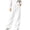 White, variant on Lmueinov Womens Sweatpants Drawstring Elastic High Waist Double Sided Fleece Pants Wide Leg Sweatpants with Pockets for Jogger Coffee