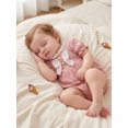 thumbnail image 5 of BemeyourBBs Newborn Baby Girl Summer Clothes Bubble Rompers 0 3 6 12 18 24 Months Bowknot Decor Front Buttons Ruffled Short Sleeve Infant Princess Bodysuits Jumpsuits Playsuits, 5 of 6
