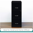 thumbnail image 4 of Scranton & Co 3 Drawers Modern Metal Vertical File Cabinet with Lock in Black, 4 of 15