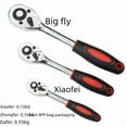 thumbnail image 3 of Chrome-Vanadium Steel 24-Tooth Quick-Release Ratchet Wrench, 1/4 Inch Drive (6.3mm) Small Size - Precision Tool with Rapid Ratcheting Mechanism, Durable Construction & Manufacturer-Direct Value for, 3 of 4