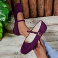 thumbnail image 6 of Womens Shoes Flats Sneakers Casual Fashion Solid Color Flats Shoes Soft Breathable Comfortable Lightweight for Walking, 6 of 7