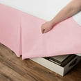 thumbnail image 4 of Cal-King Size Pleated Bed Skirt (72" x 84") with 18" Ideal Drop, Wrinkle Free & Soft 100% Microfiber Polyester, Stylish Pleated Bed Valances - Pink Solid., 4 of 5