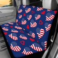 thumbnail image 2 of CHAQLIN Car Seat Covers Back Seat for Car Interior Auto Interior, Hearts American Flag 2 Pack Car Back Seat Covers Non-Slip Durable, 2 of 4