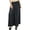 Black, variant on Bimba Women Flaired Rayon Plain Elastic Waist Wide Leg PalazzoCustom Pants