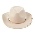 thumbnail image 1 of Sombrero De Vaquero Occidental Para Mujer Y Hombre, Sombrero De Vaquera A La Moda Para Regalo, Camping, Carnaval, 1 of 8