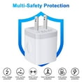 USB Wall Charger Block,FiveBox 2.1A Dual Port USB Charger Block with ...