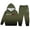R11-Army Green, variant on RMGVDSD Boys Clothes 2Pcs Outfits Letter Graphic Hoodie Sweatshirts And Sweatpants Suit Kids Hooded Tracksuit Jogger Sets Casual Wear 2-3 Years