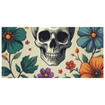 thumbnail image 5 of Skull Themed Floral Banner Backdrop Background Party Decorations for Halloween Events Photography Props Festival Celebrations, 5 of 7