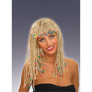 Wig Corn Row Blonde Beaded Walmart Com