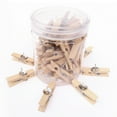 thumbnail image 2 of Gazechimp 50Pcs Push Pin with Wooden Clips, Decorative Pushpins Tacks, Thumbtacks for Cork Board, Bulletin Board, Artworks Notes Photos, 2 of 6