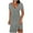 Gray Dress, variant on Women's Mini Loose Babydoll Dress Ruffle Sleeve Clothing Solid Color Tops V Neck Elegant Casual Comfy Summer Dresses for Female Orange L