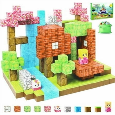 Mangobob 70 Pcs Magnetic Building Blocks