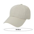 thumbnail image 4 of harmtty Sun Protection Hat Unisex Baseball Sun Protection Hollow Out Adjustable Circumference Anti-uv Solid Ponytail Hole Dome Hiking Traveling Shopping Khaki, 4 of 8
