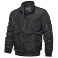 thumbnail image 1 of JFBUJC Men Bomber Jacket Motorcycle Pilot Coat Outwear, 1 of 2