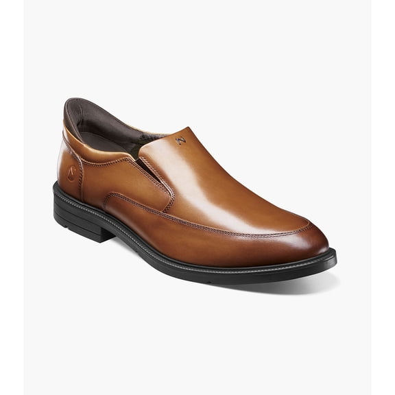Nunn Bush KORE EZ Icon Men's Moc Toe Slip On, Cognac, 10.5W
