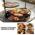 thumbnail image 5 of Segmart Outsides Fire Pits,33inch Outdoor Fire Pit with 2 Cooking Grills & Swivel Grill, Wood Burning Bonfire Pit for Backyard Patio Deck Picnic, Heavy-Duty Steel, 5 of 7