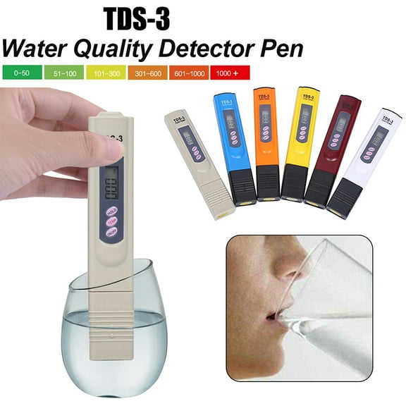 Joernso TDS-3 Portable LCD Digital TDS Meter Pool Home Water Quality Purity Testing Pen