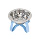 thumbnail image 2 of Comedero elevado para gatos con soporte, moderno, fácil de limpiar, estable, resistente, de acero inoxidable Azul, 2 of 8