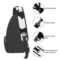 thumbnail image 5 of ZICANCN Crossbody Sling Bags for Women Men,Heart Blot Ink Design Casual Shoulder Backpacks for Hiking Daypacks, 5 of 9