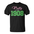 thumbnail image 2 of SR Pretty Since 1908 Sorority T-Shirt, 2 of 5