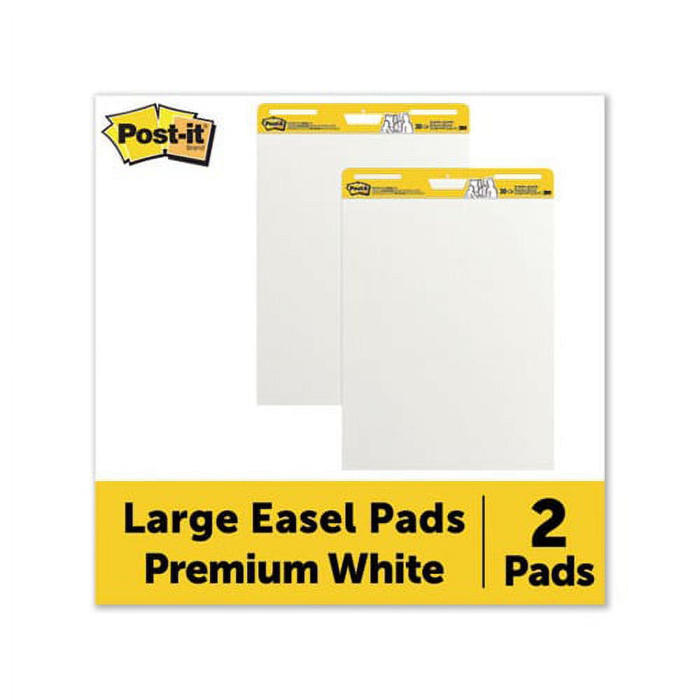 Self-Stick Easel Pads 25 x 30, White, 30 Sheets, 2/Carton
