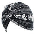 thumbnail image 5 of Hijib Tête Chimio Turban Plissée Noir, 5 of 5