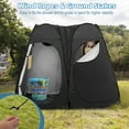 thumbnail image 5 of Costway Outdoor 7.5FT Portable Pop Up Shower Privacy Tent Dressing Changing Room Camping Black, 5 of 10