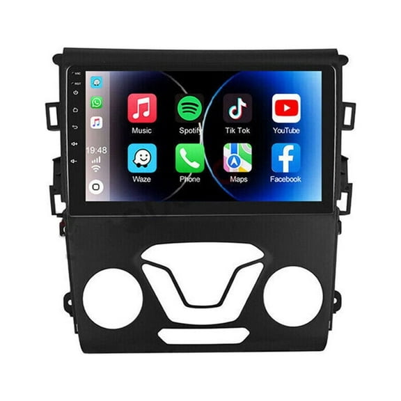 Car Radio Stereo for Ford Fusion Mondeo 2013-2016, Carplay Andriod Auto GSP Navigation FM Bluetooth Wifi SWC, Android 13 9 Inch Touchscreen Car Multifunctional Player
