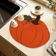thumbnail image 6 of Nrmvnmi Halloween Placemats , Embroidered Orange Thanksgiving Round Placemats, Halloween Fall Autumn Decorations for Kitchen & Dining Coffee Table, Farmhouse Pumpkin Table Mats, 6 of 6