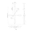 thumbnail image 4 of Kuzco Lighting Ch62737 Mulberry 37" Wide Led Abstract Sputnik Chandelier - Black / Light, 4 of 4