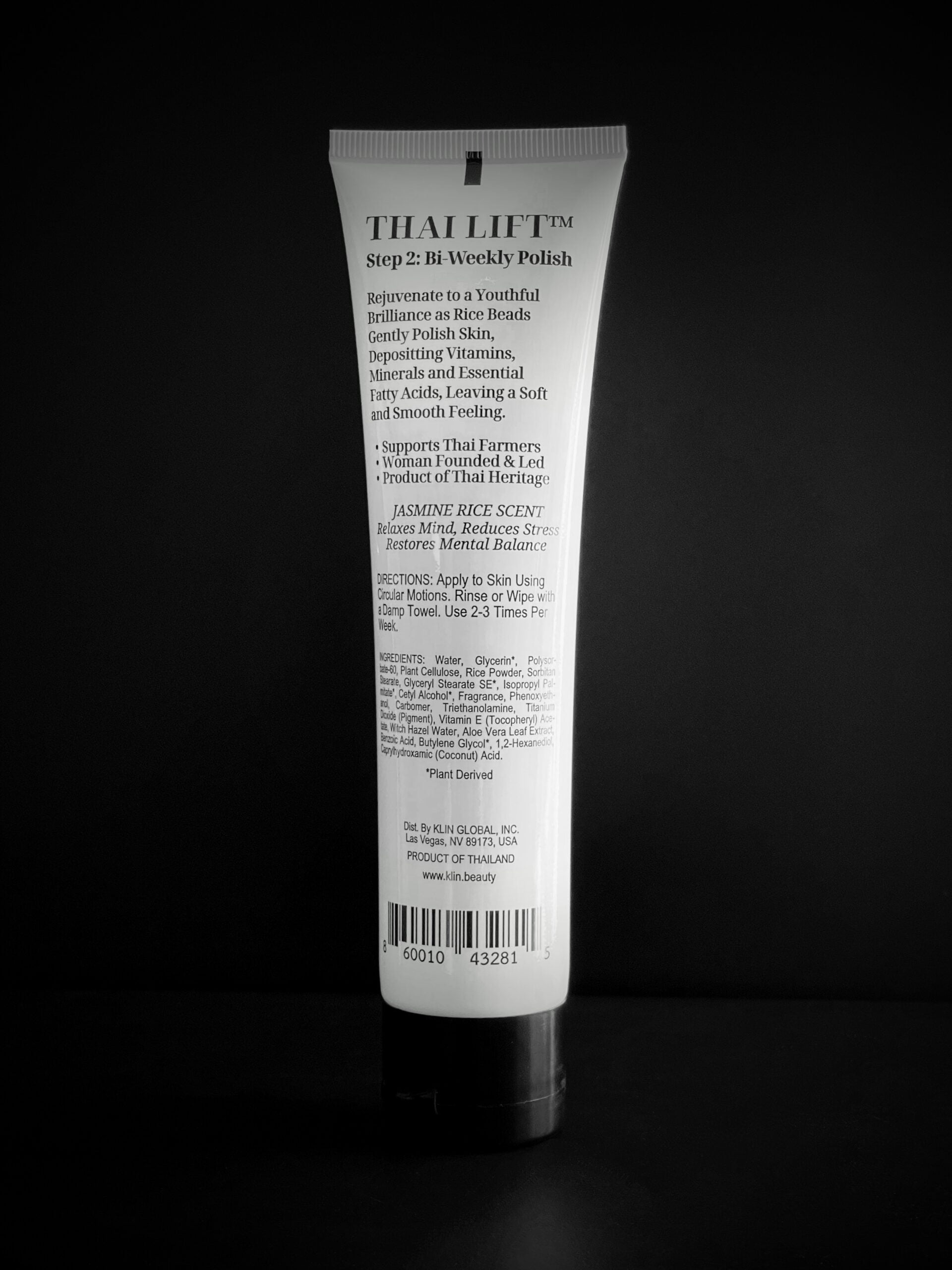 KLIN Jasmine Rice Face & Body SCRUB 114g | 4 oz - Thai Lift Step 2: Bi-Weekly Polish