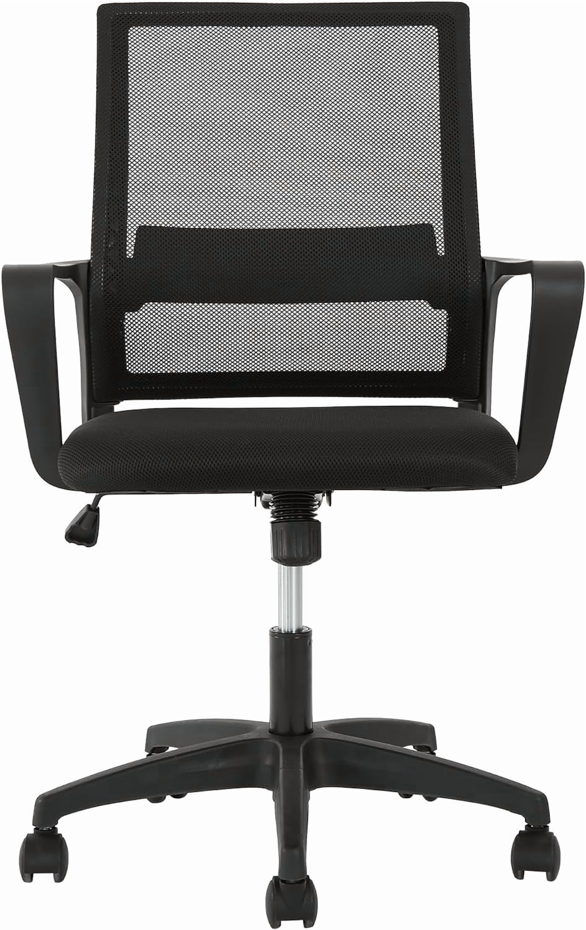 BestOffice Ergonomic Office Chair, Lumbar Support, Adjustable Height with Armrests for Adults(Black)