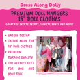 thumbnail image 2 of Doll Full-Outfit Clothes Hangers 12pk Compatible with 18" American Girl Dolls - Holds Tops & Bottoms, Dresses, Pants, Shirts & Skirts - Gift for Kids, Girls & Boys, 2 of 5