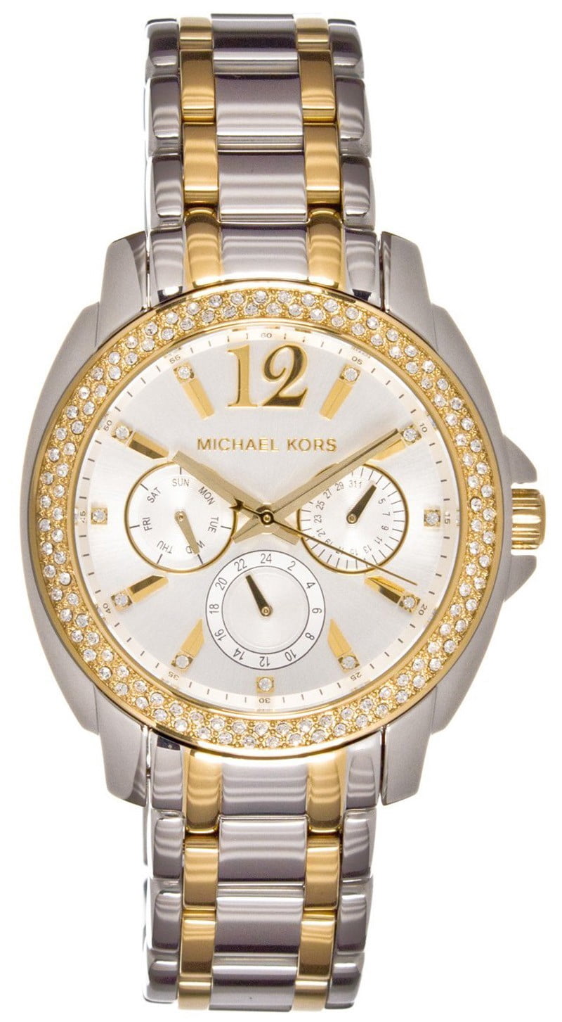 Michael Kors Two-Tone Crystal Watch - MK5693 Michael Kors Cameron MK5693 Wrist Watch for Women for sale  main image 3
