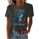 thumbnail image 1 of Camisetas de Manga Corta para las Mujeres Impresas Cuello Redondo Camiseta, Blusa Suelta de Poliéster Casual para el Trabajo, Diario Y Primavera Invierno, 1 of 4