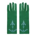thumbnail image 1 of Guantes de princesa de la reina de las nieves para niña, accesorios de Cosplay con lazo de perlas, Cenicienta, Elsa, Blancanieves, 1 of 1