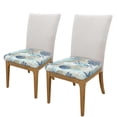thumbnail image 2 of Uemuo Algae Corals and Seashells Pattern Waterproof Square Couch Cushion Covers, Magic Sofa Covers Washable, Stretch Sofa Seat Cushion Slipcovers, 2 of 9