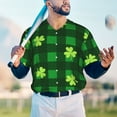 thumbnail image 6 of Daiia Happy St. Patrick's Day5 Mens Baseball Jersey Button Down Shirts Short Sleeve Sports Uniforms-Small, 6 of 9