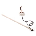 thumbnail image 4 of Pet Cat Toy Linen Rat Bird Feather Cat Interactive Catcher Wand Toy (Triangle Rat), 4 of 11
