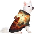 thumbnail image 2 of Haiem Maple Leaf Meditating Fox for Winter Dog Hoodie Sweatshirts with Pockets Warm Dog Clothes for Small Dogs Chihuahua-Medium, 2 of 7