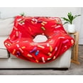 thumbnail image 3 of Sprinkle Donut Round Fleece Throw Blanket | 60 Inches, 3 of 7