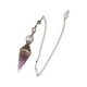 thumbnail image 1 of Péndulo de cristal, collar con péndulos de piedras naturales para el equilibrio de Violeta, 1 of 6